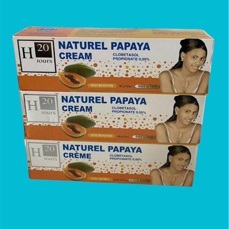 H20JOURS NATUREL PAPAYA CREAM 50G [pack of 3]